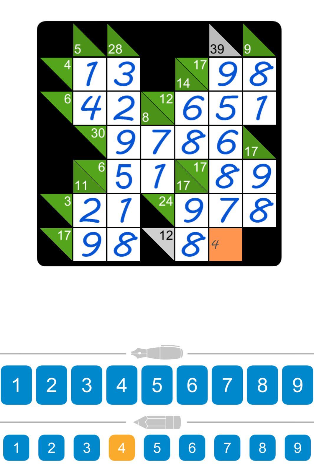 Puzzle Page Kakuro July 29 2025
