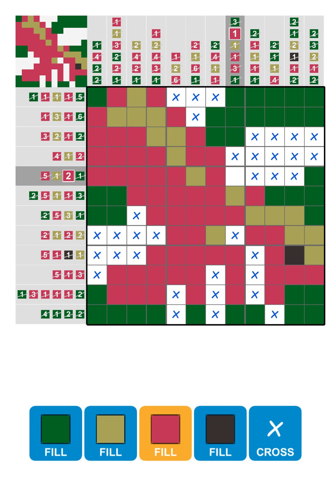 Puzzle Page Picture Cross July 12 2025