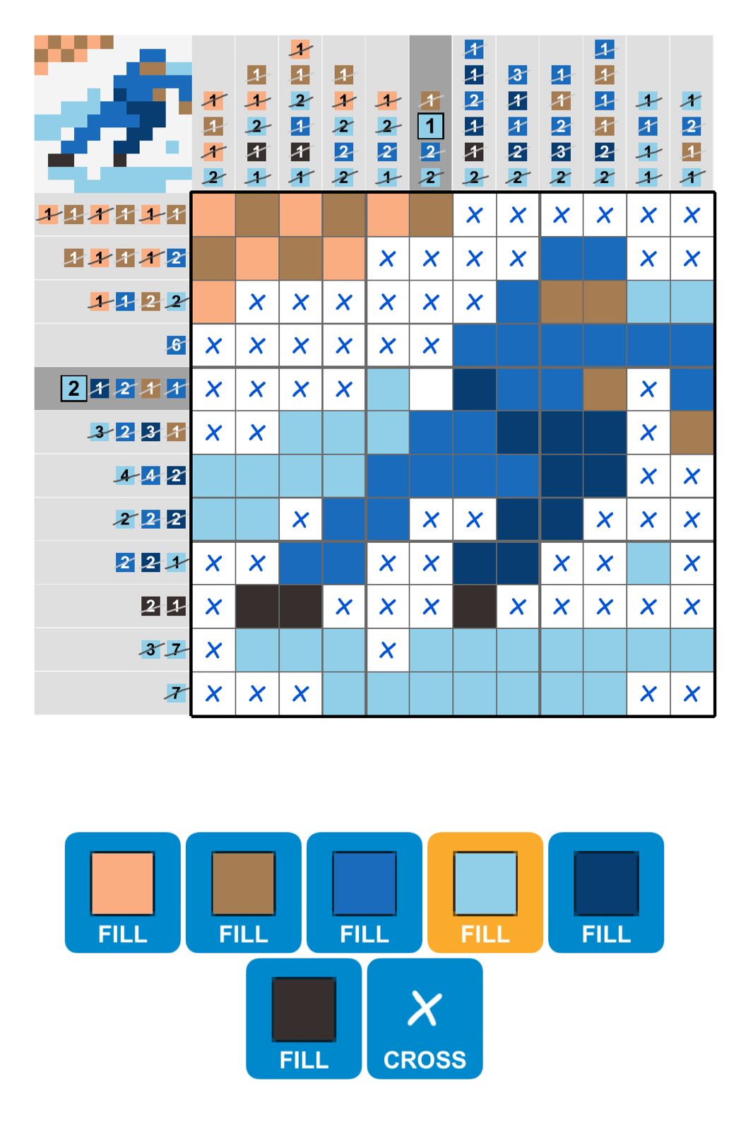 Puzzle Page Picture Cross July 22 2025