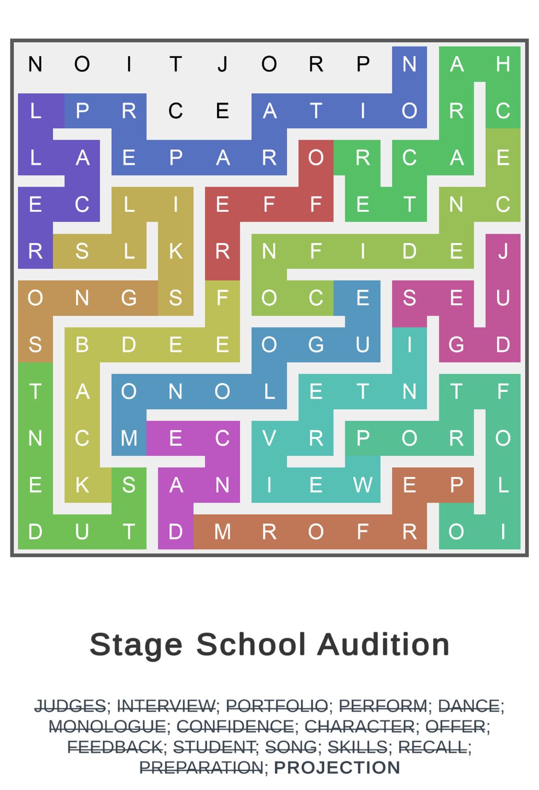 Puzzle Page Word Snake July 5 2025