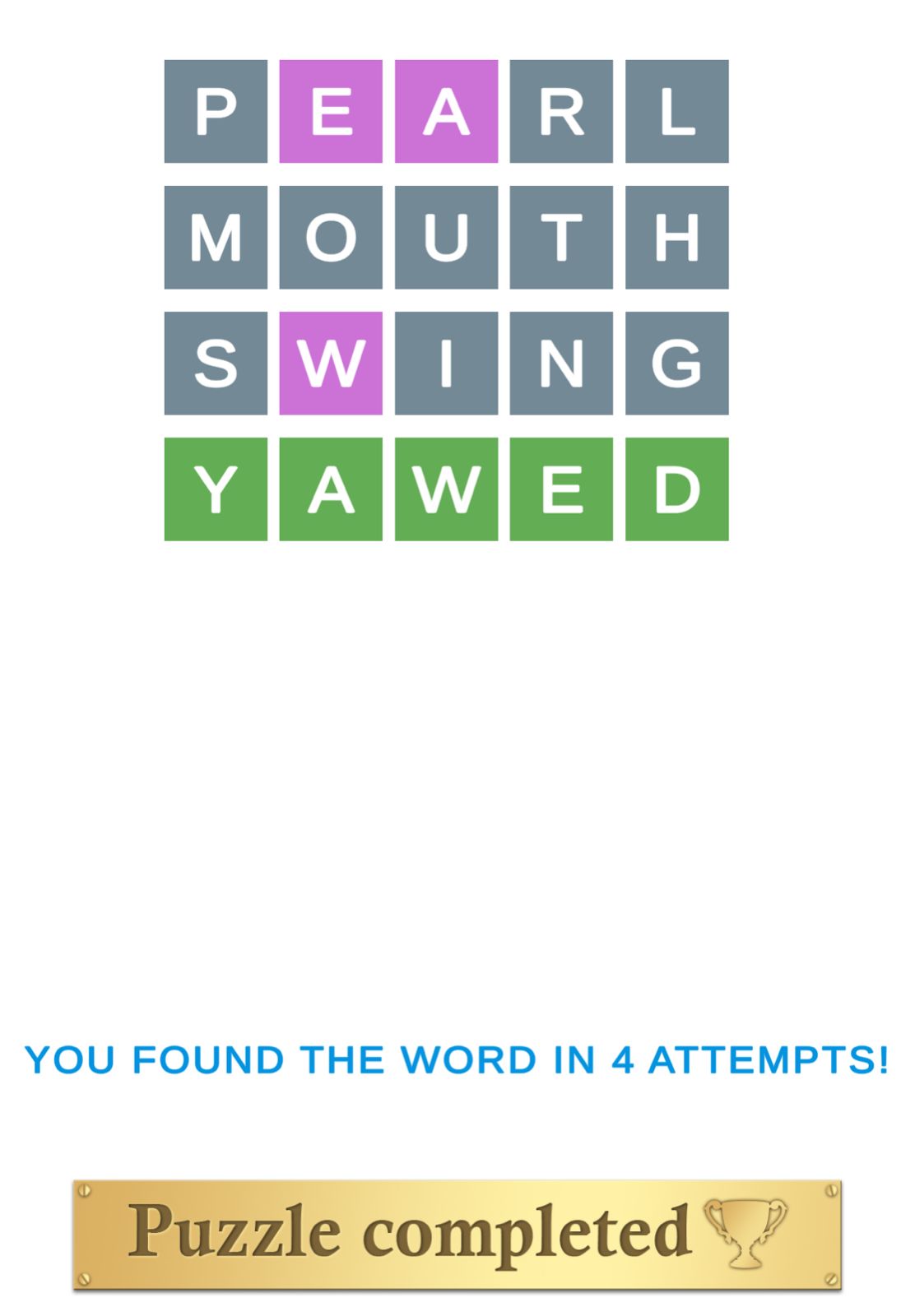 Puzzle Page Wordy July 21 2025