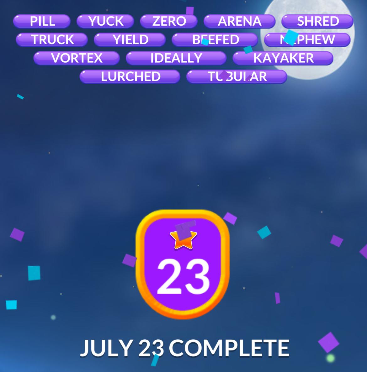 Word Stacks Daily Puzzle July 23 2025
