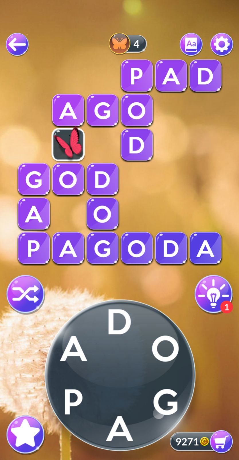 Wordscapes In Bloom Daily August 1 2025