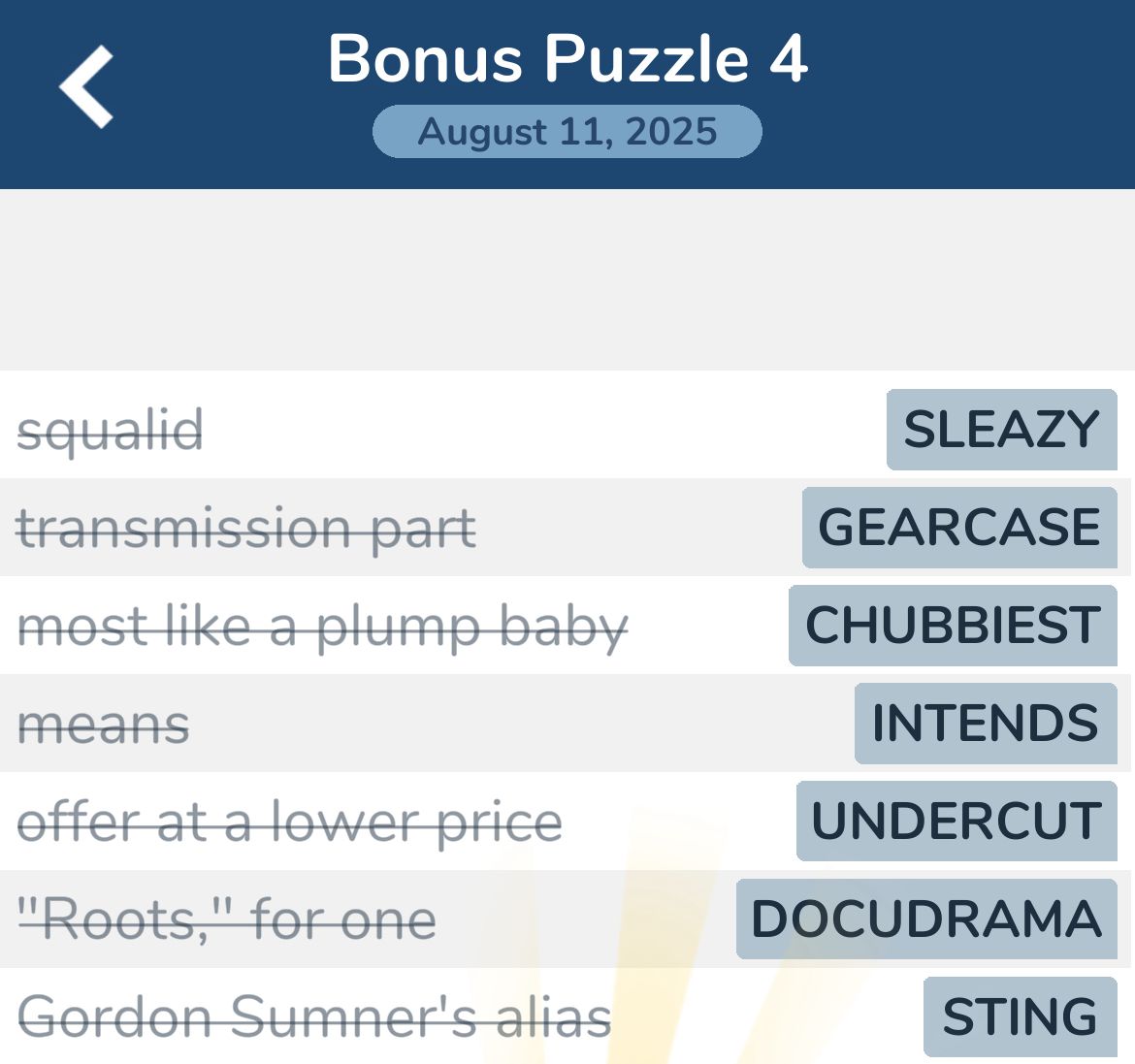 7 Little Words August 11 2025 4