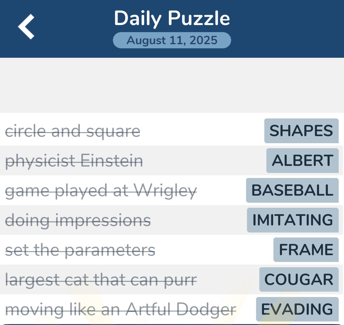 7 Little Words August 11 2025