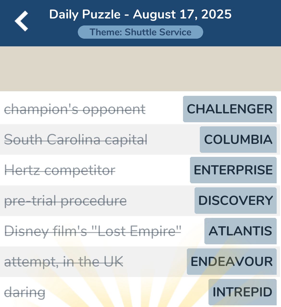 7 Little Words August 17 2025
