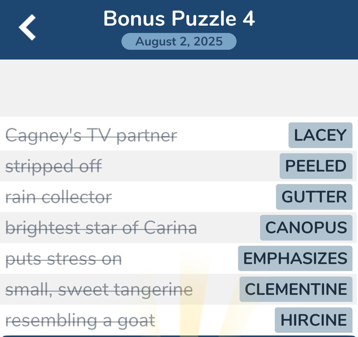 7 Little Words August 2 2025 4