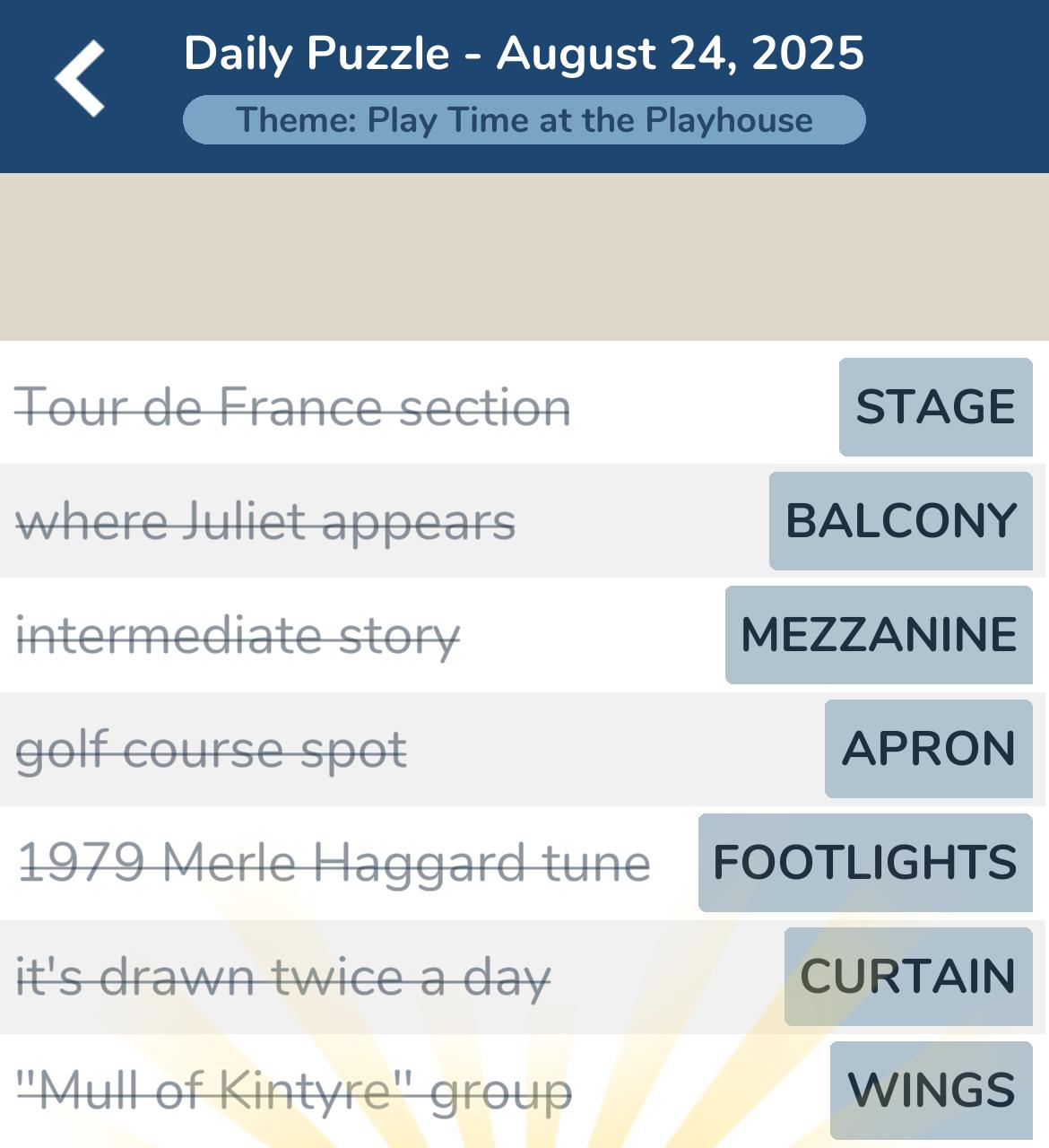 7 Little Words August 24 2025