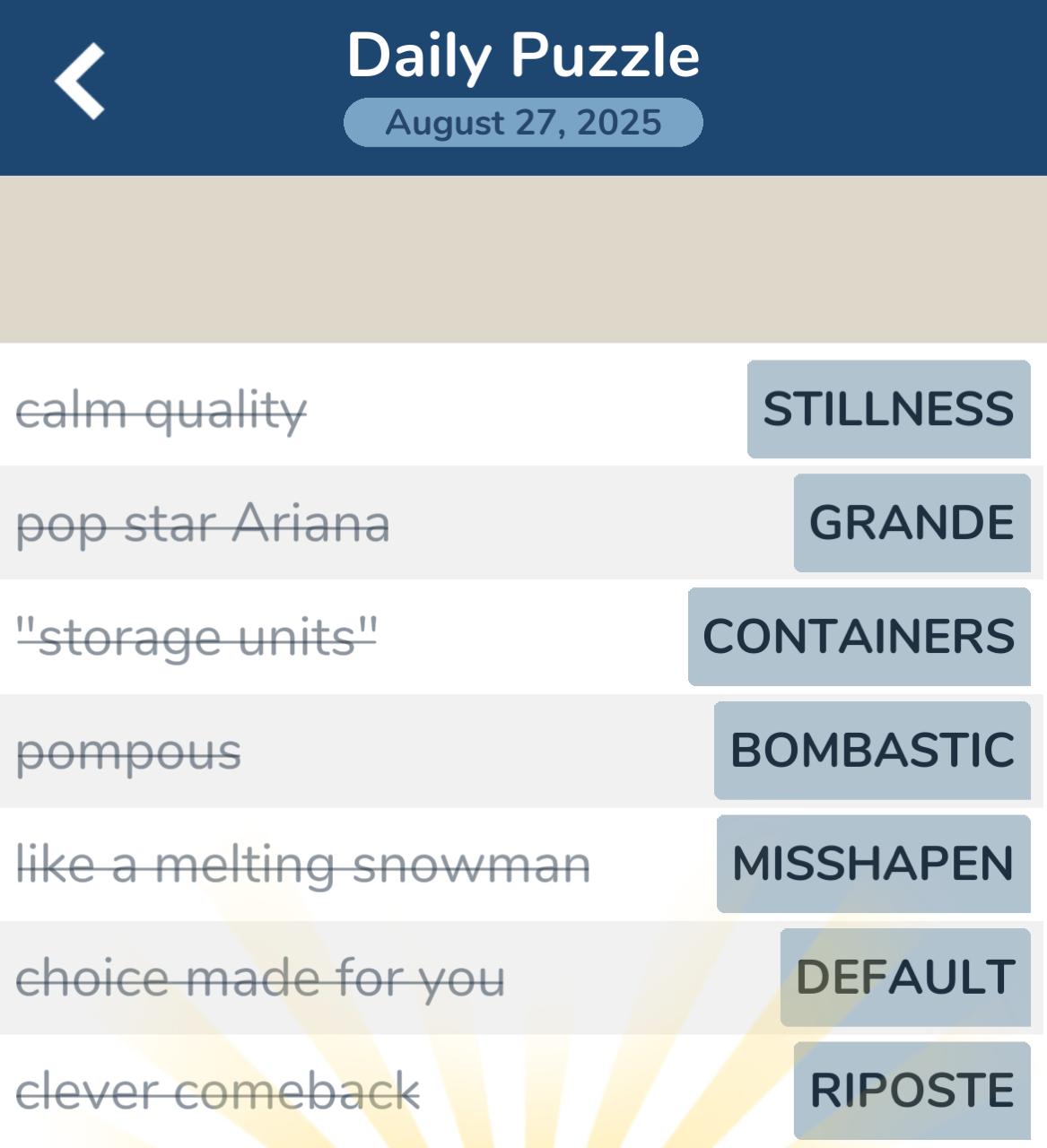 7 Little Words August 27 2025