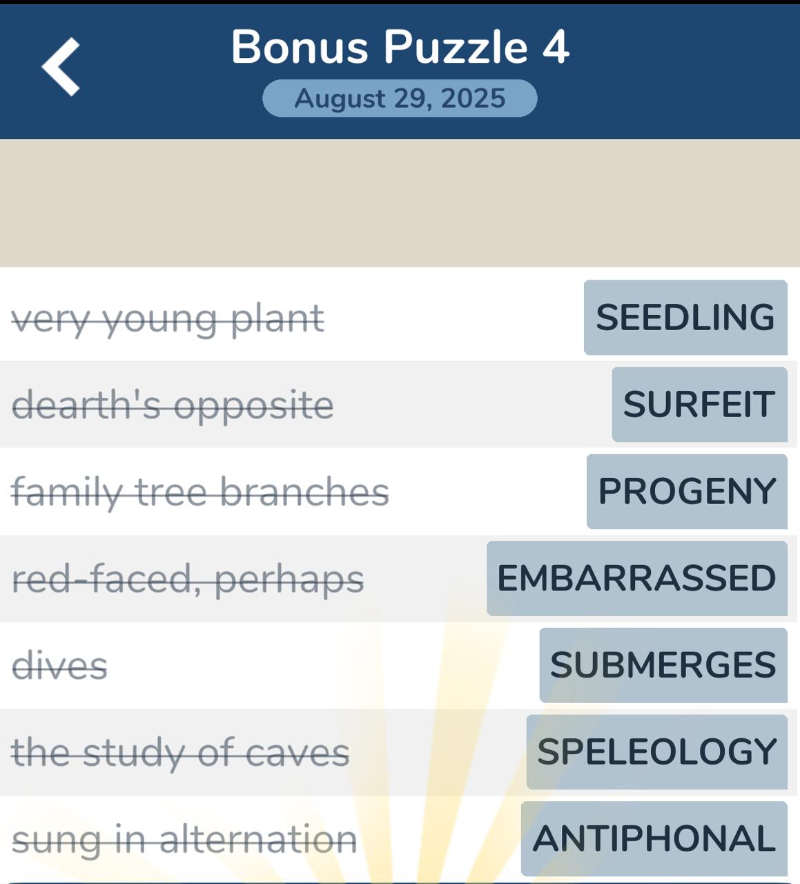 7 Little Words August 29 2025 4