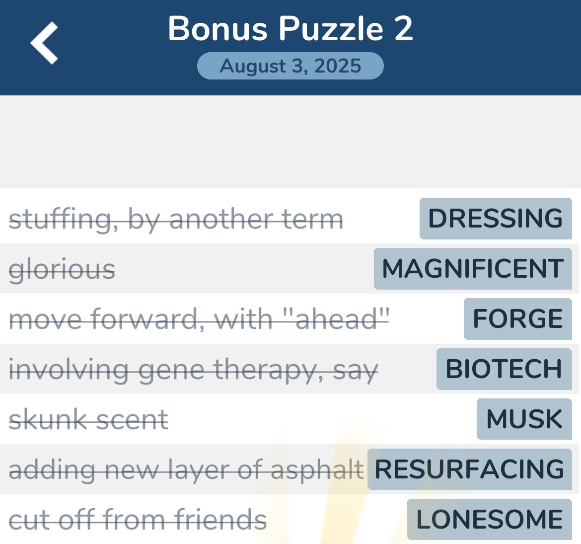 7 Little Words August 3 2025 2