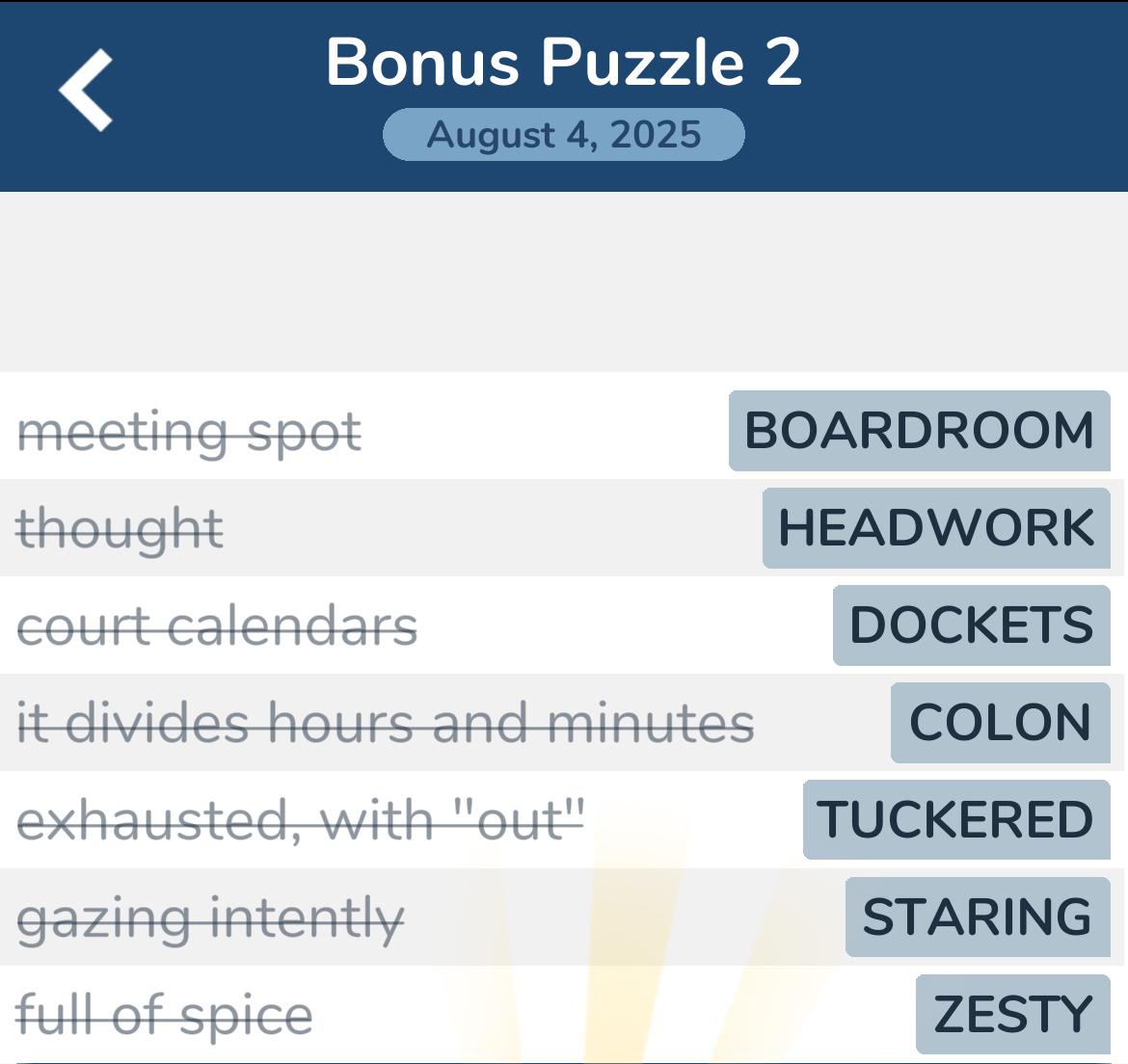 7 Little Words August 4 2025 2
