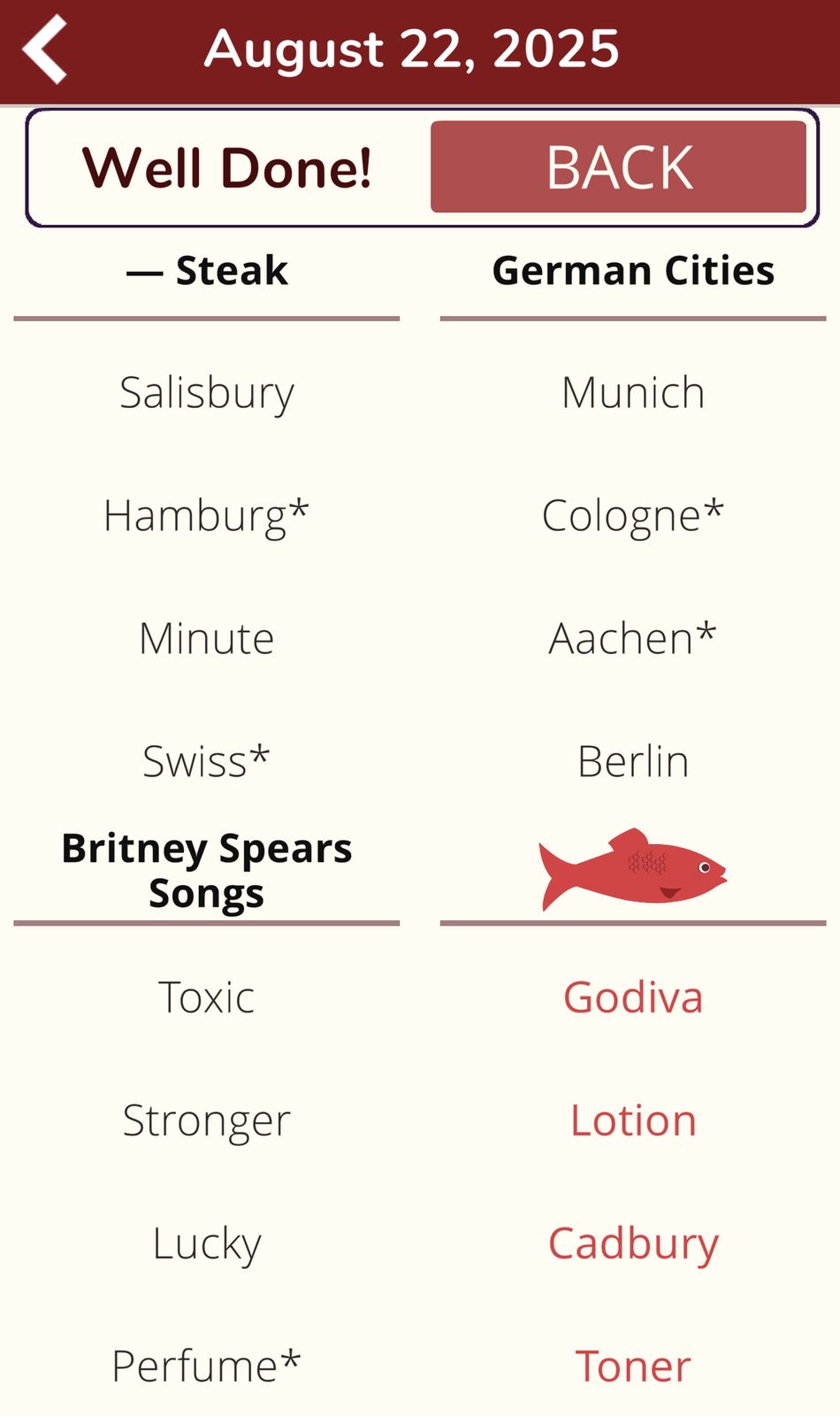 7 Little Words Red Herring August 22 2025