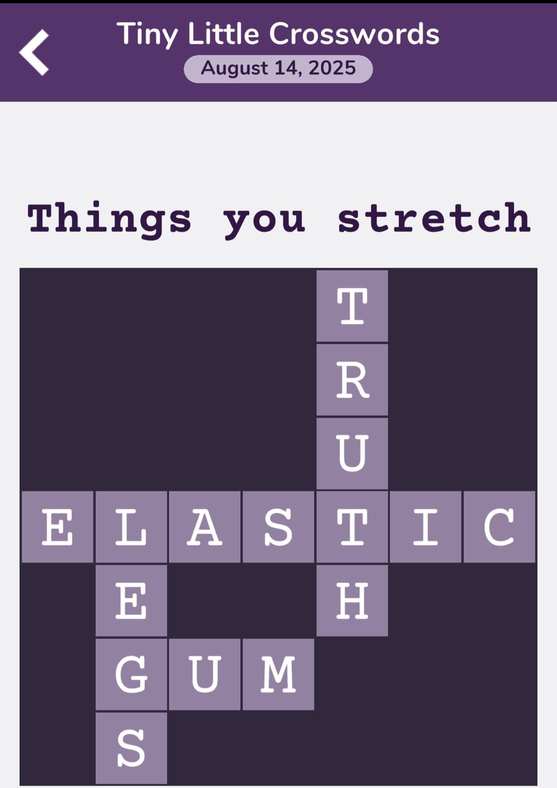 7 Little Words Tiny Little Crosswords August 14 2025