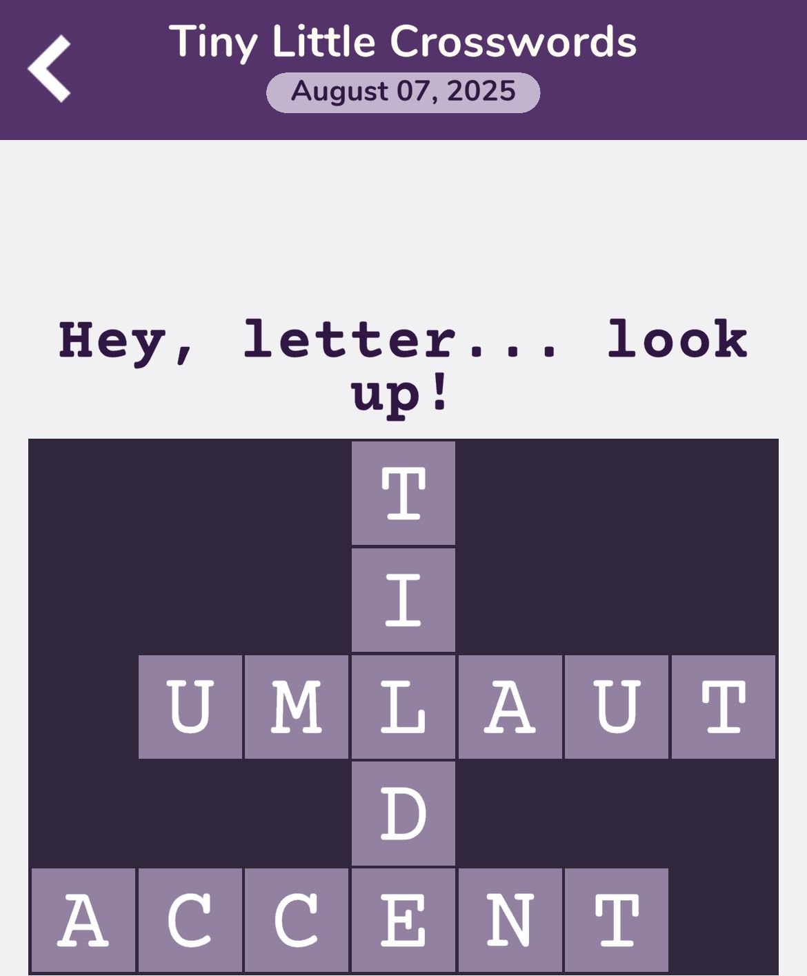 7 Little Words Tiny Little Crosswords August 7 2025
