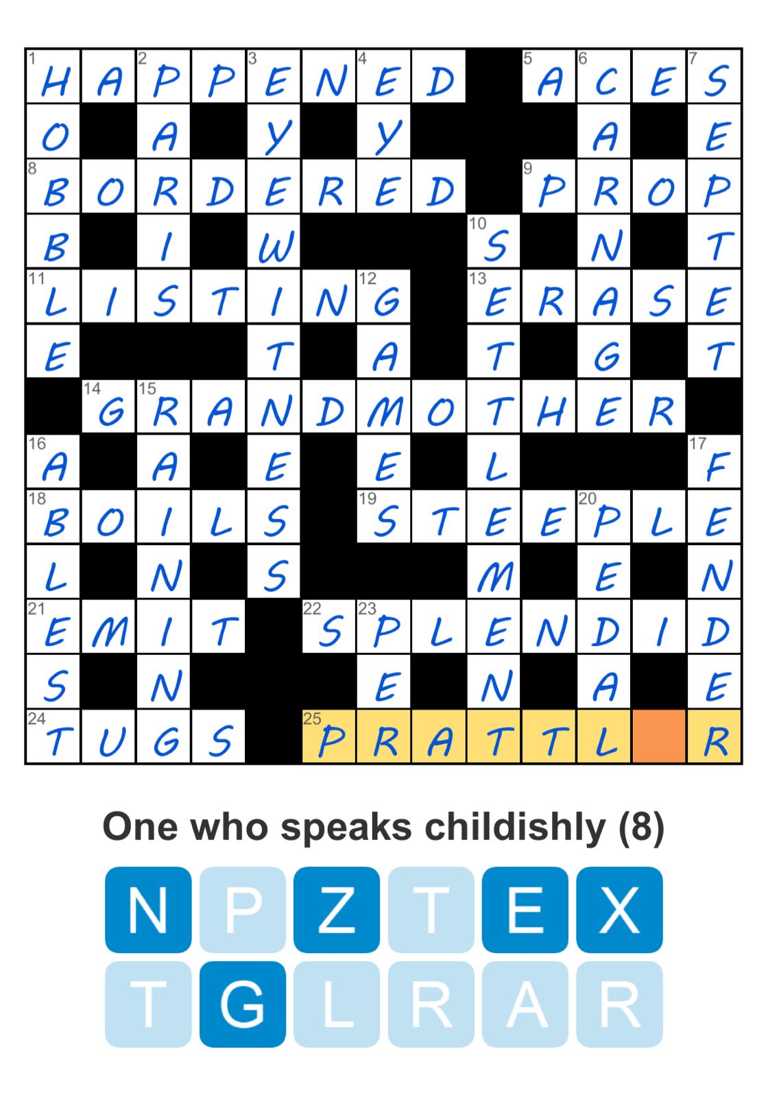 Puzzle Page Challenger August 22 2025