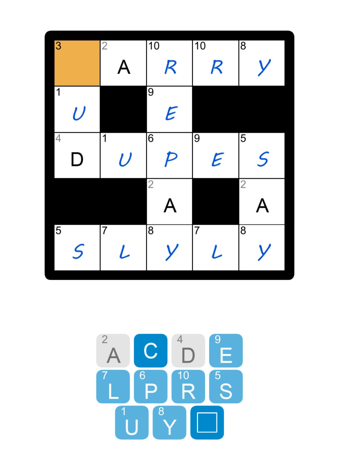 Puzzle Page Codeword August 13 2025