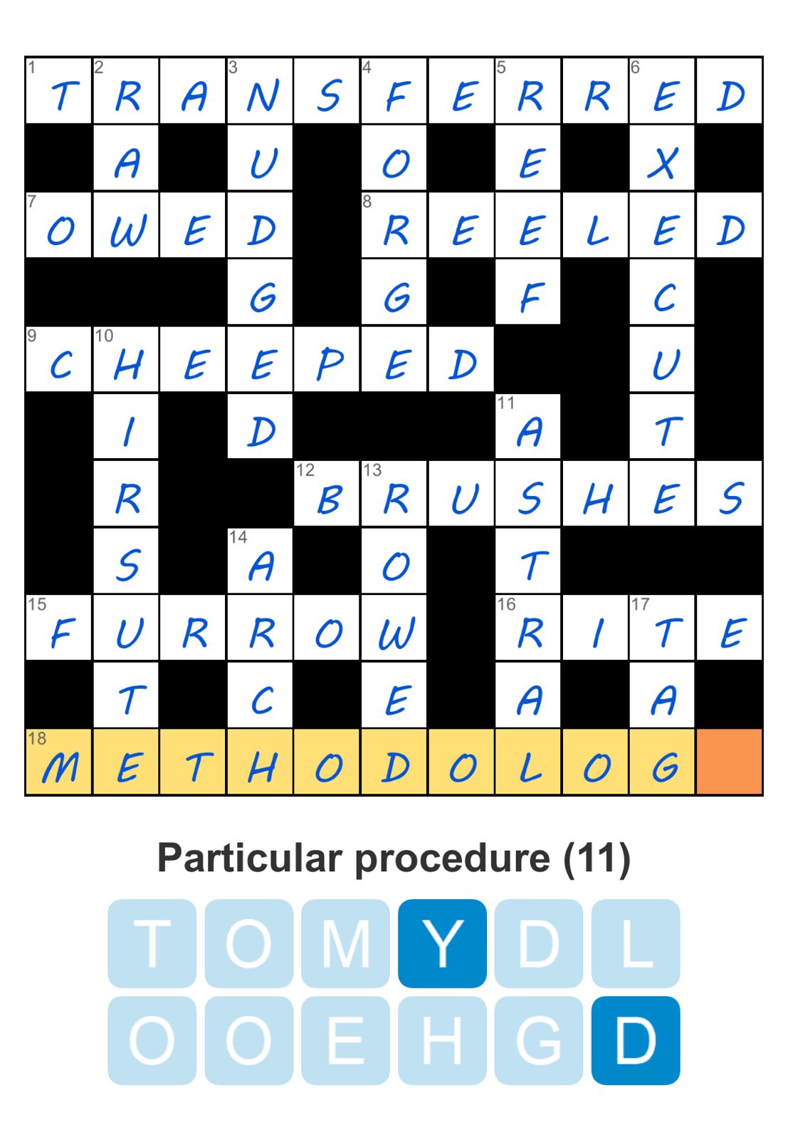 Puzzle Page Crossword August 18 2025