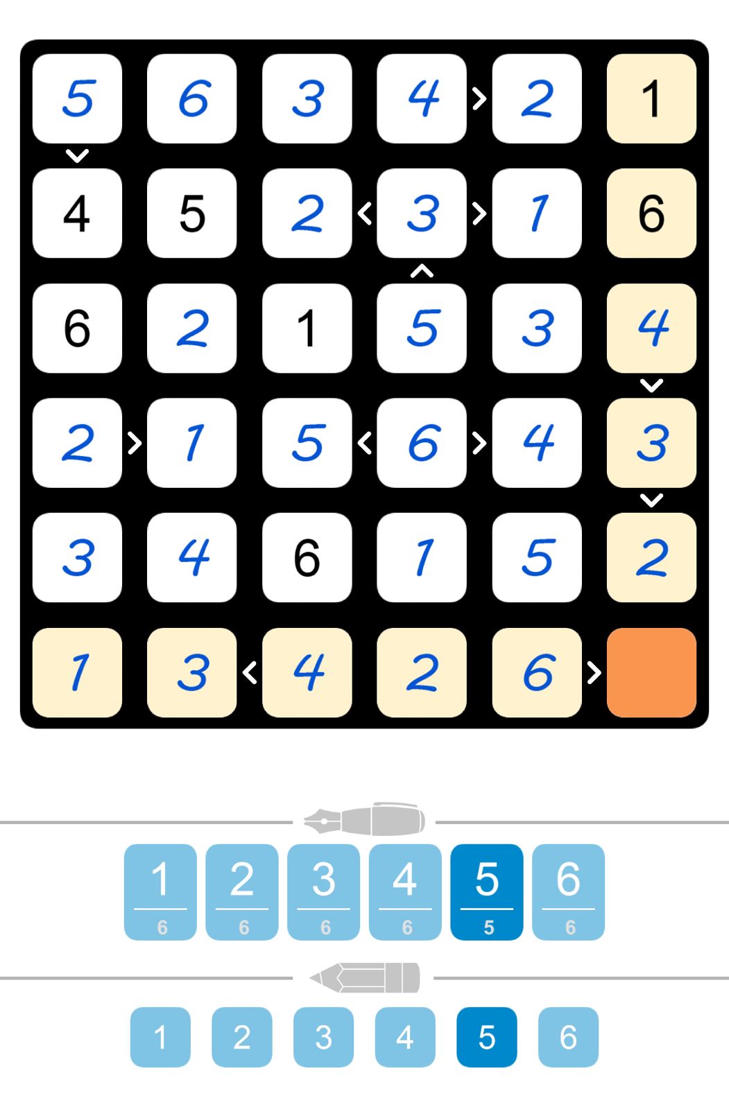Puzzle Page Futoshiki August 15 2025
