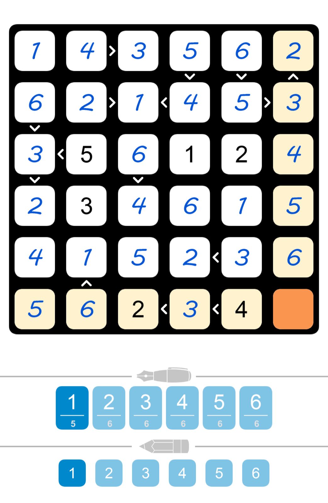 Puzzle Page Futoshiki August 2 2025