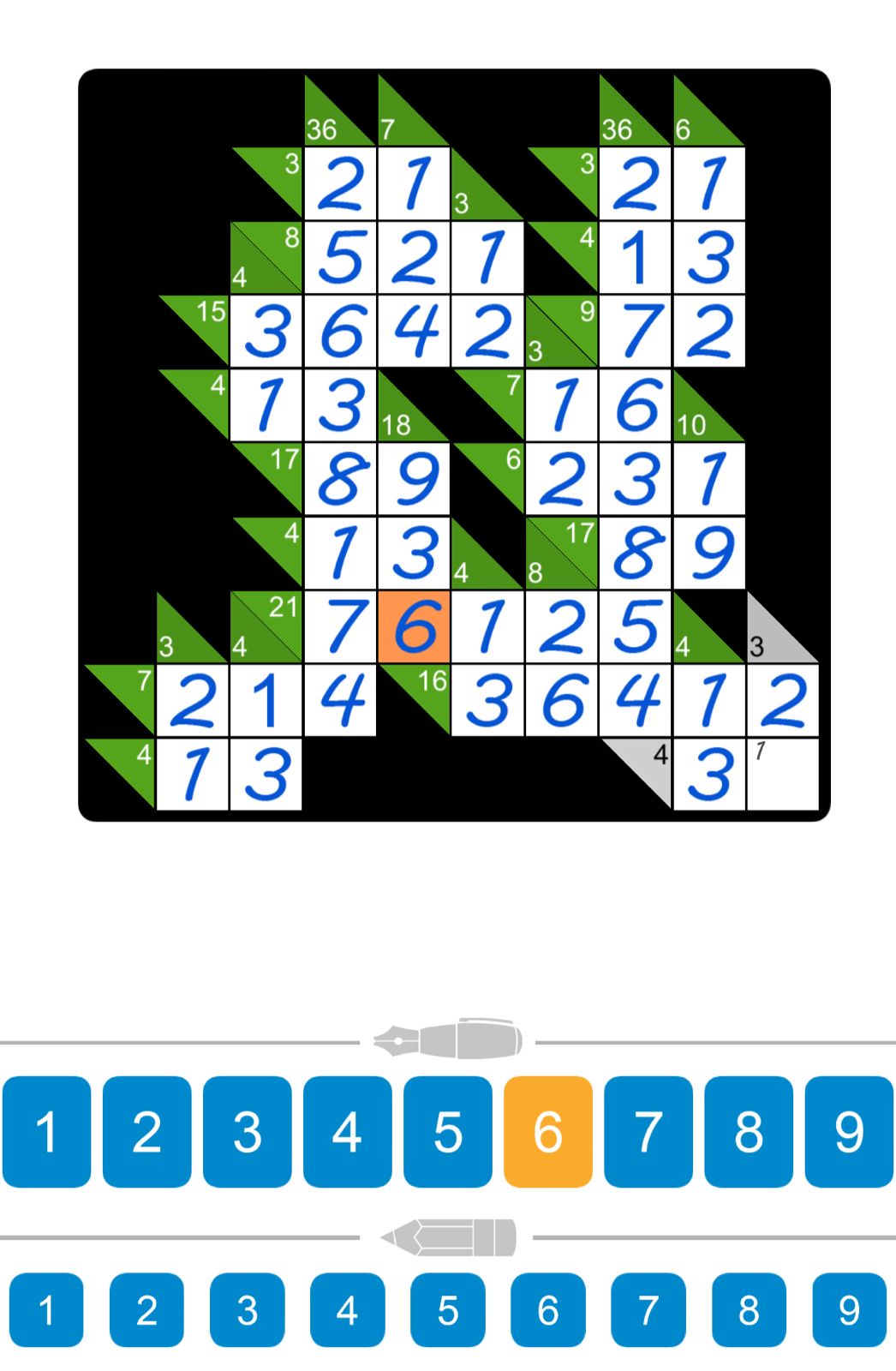 Puzzle Page Kakuro August 3 2025