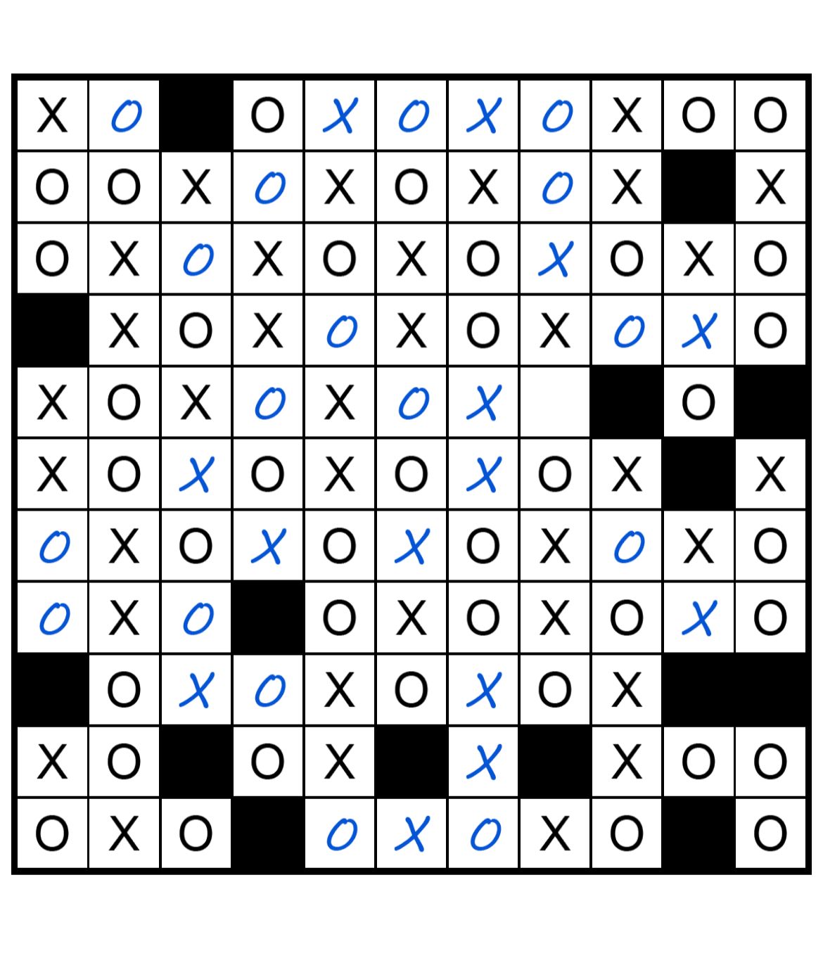 Puzzle Page Os And Xs August 3 2025