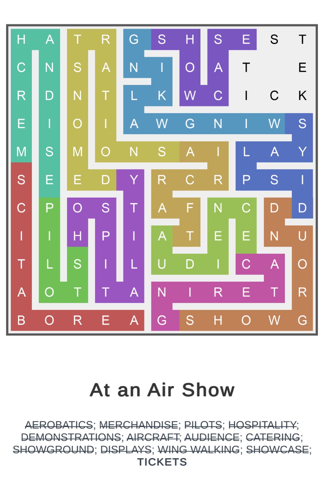 Puzzle Page Word Snake August 2 2025