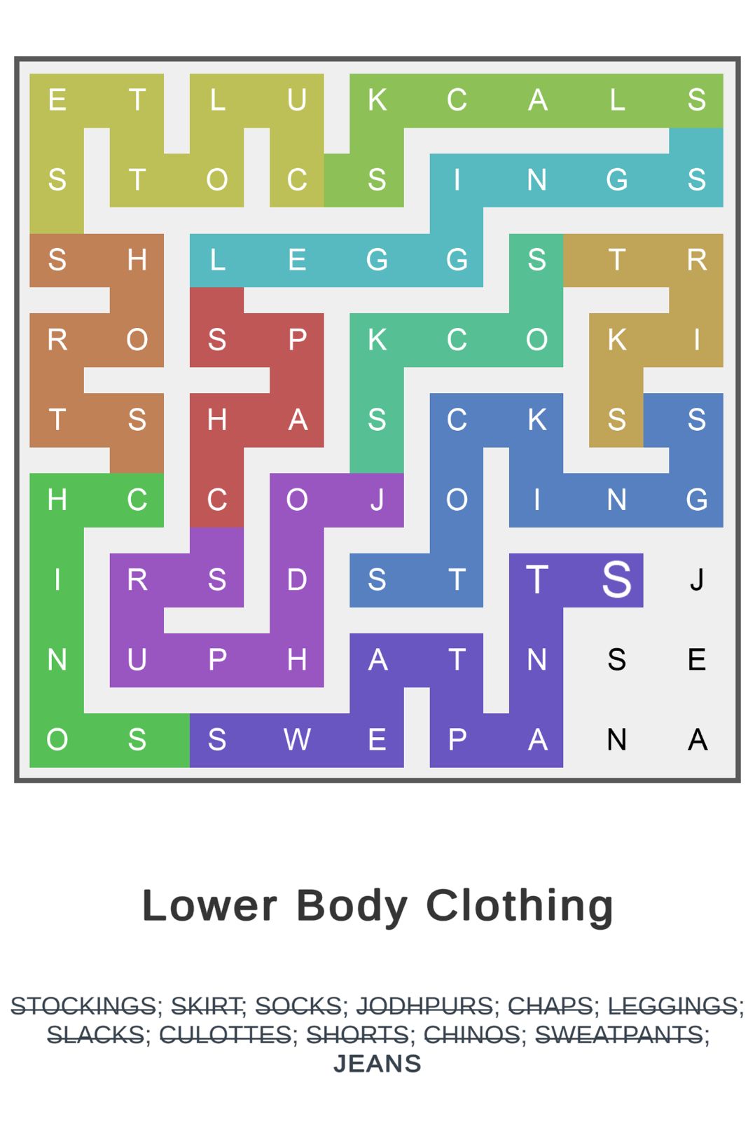 Puzzle Page Word Snake August 6 2025