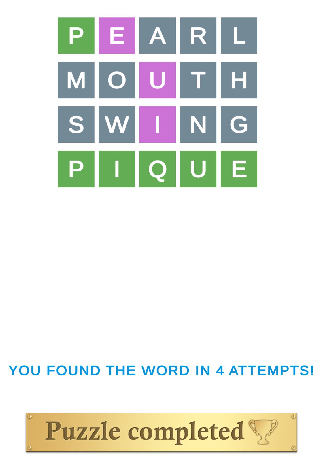 Puzzle Page Wordy August 30 2025