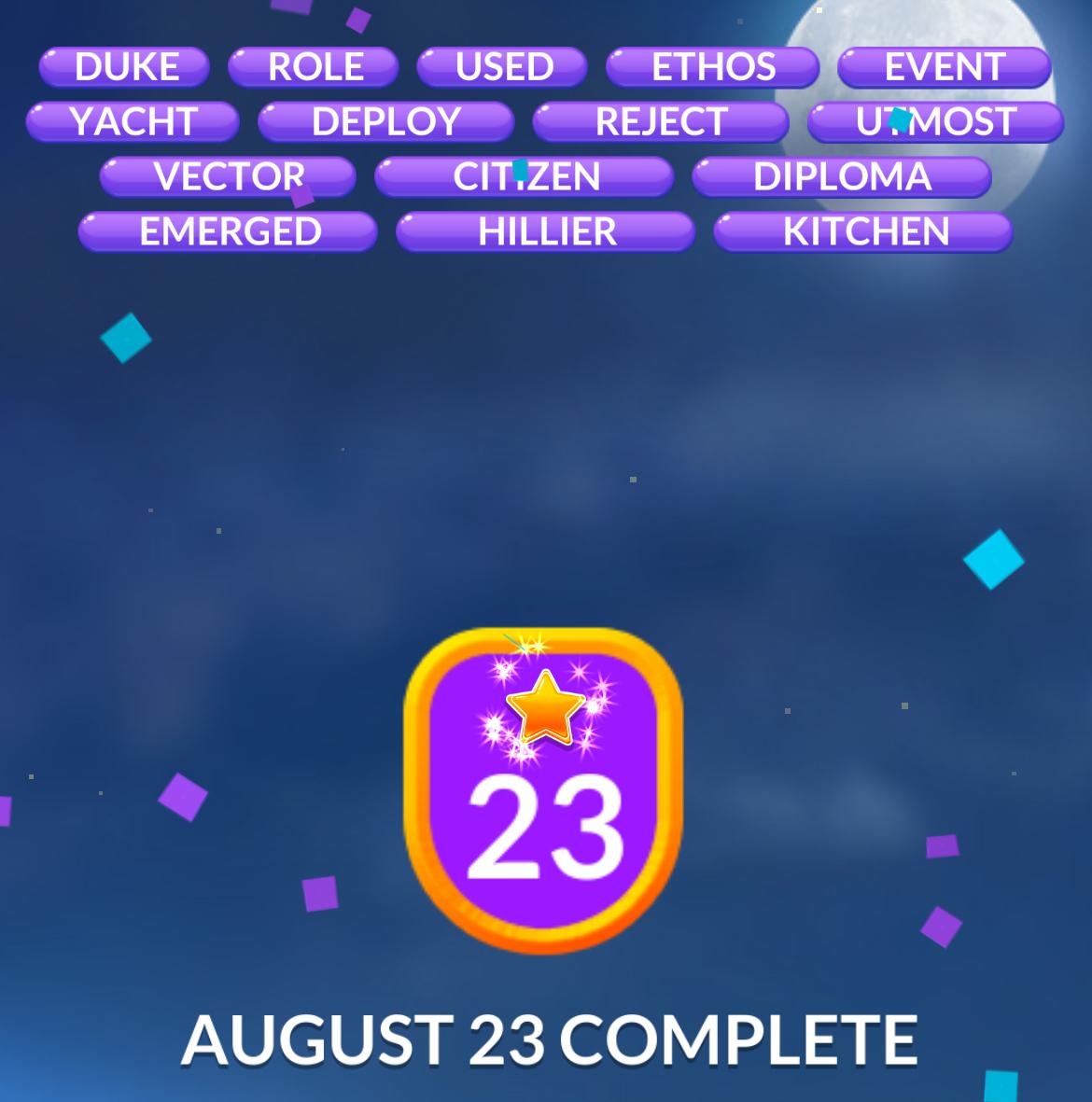 Word Stacks Daily Puzzle August 23 2025
