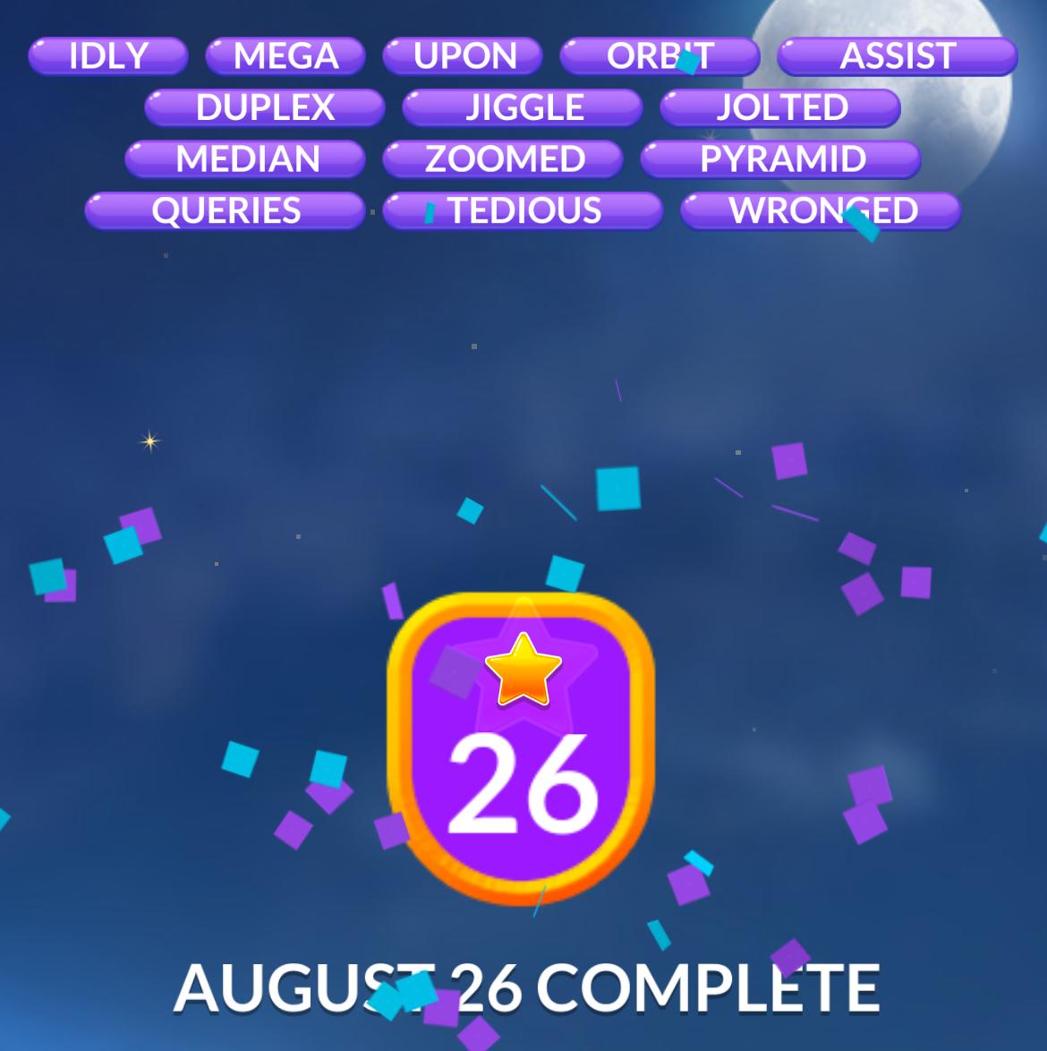 Word Stacks Daily Puzzle August 26 2025