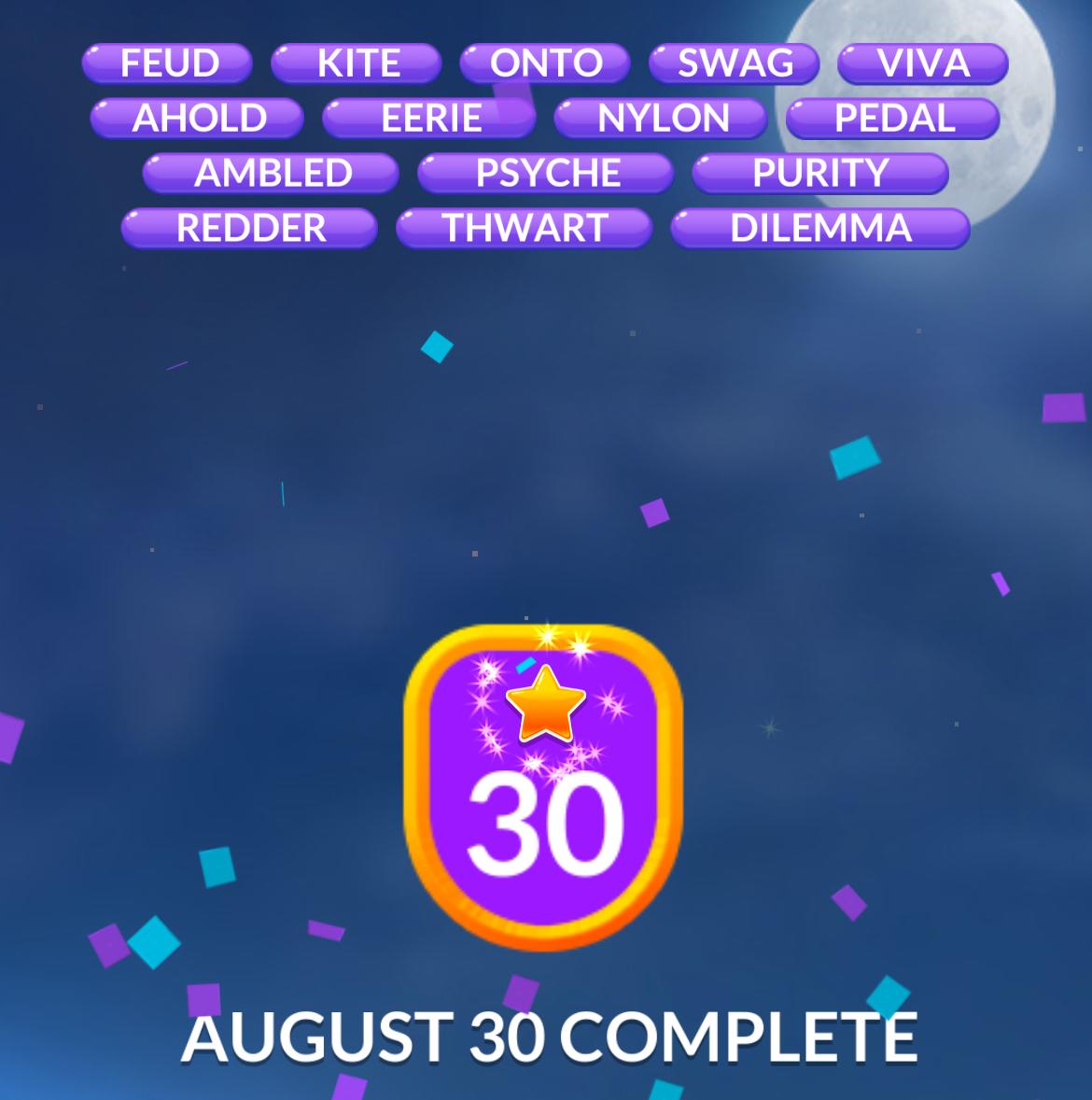 Word Stacks Daily Puzzle August 30 2025