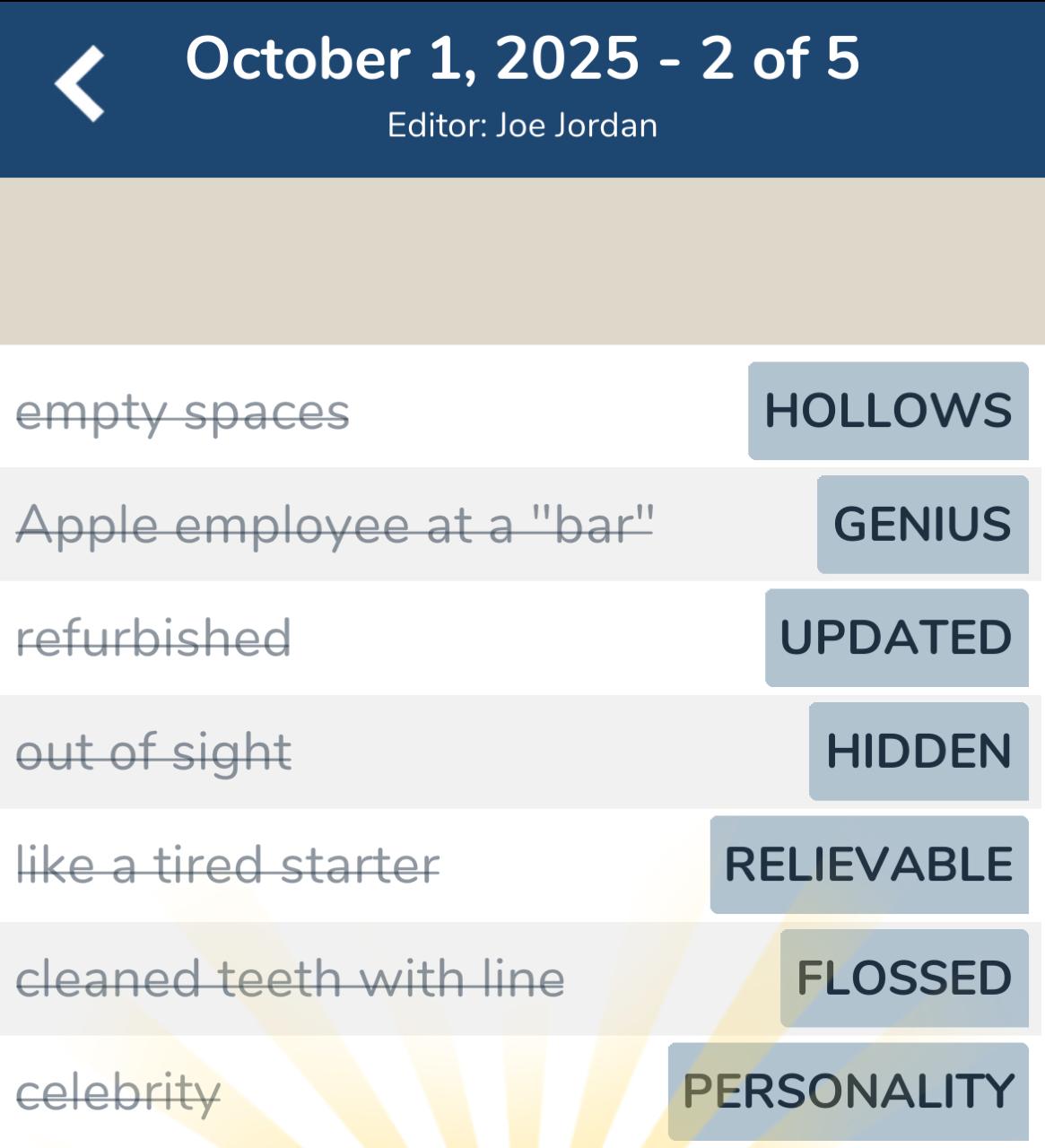 7 Little Words October 1 2025 2