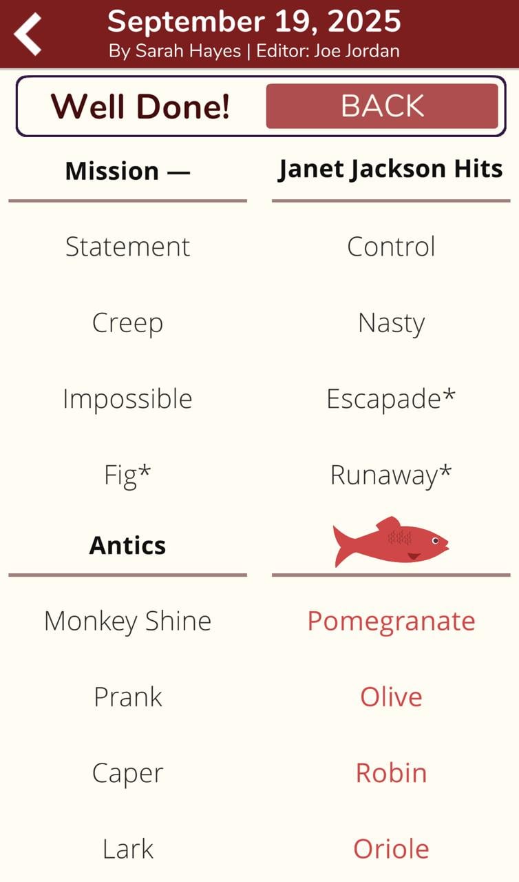 7 Little Words Red Herring September 19 2025