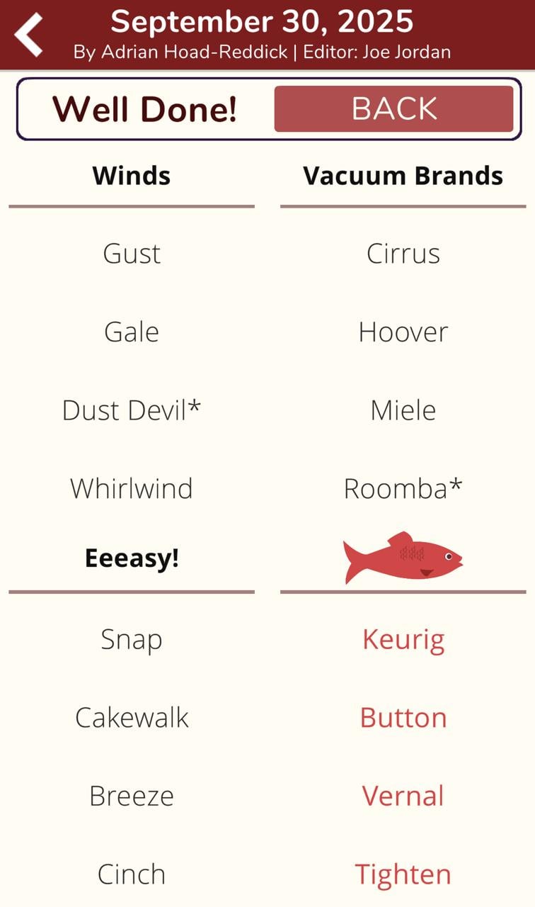 7 Little Words Red Herring September 30 2025