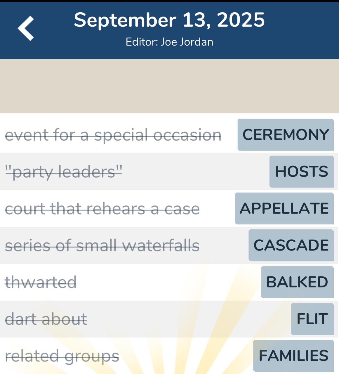 7 Little Words September 13 2025 2