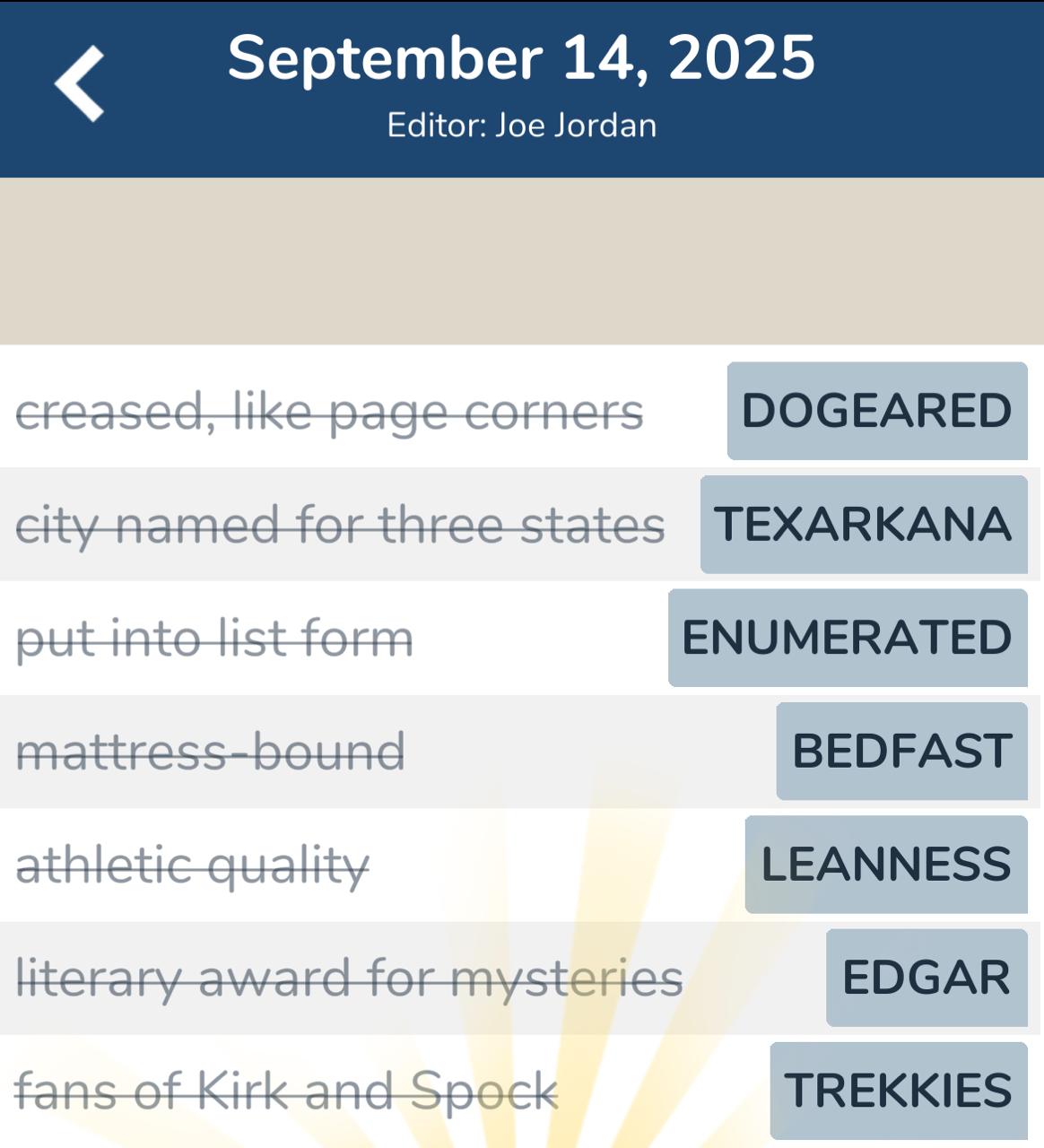 7 Little Words September 14 2025 2
