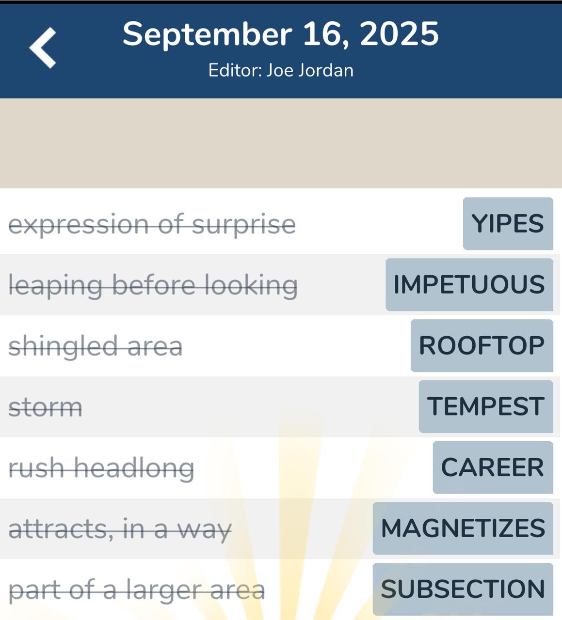 7 Little Words September 16 2025 1