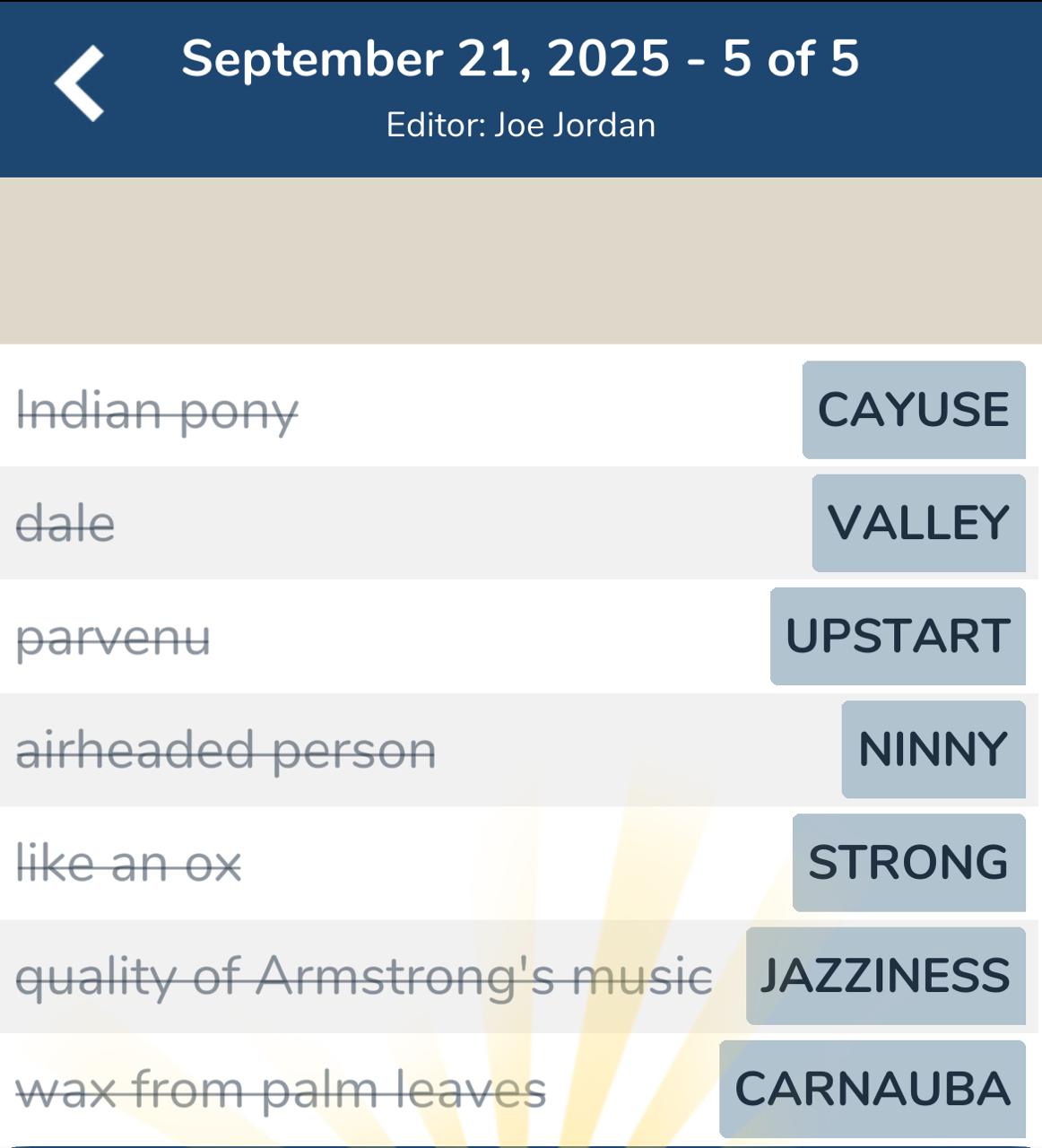 7 Little Words September 21 2025 4