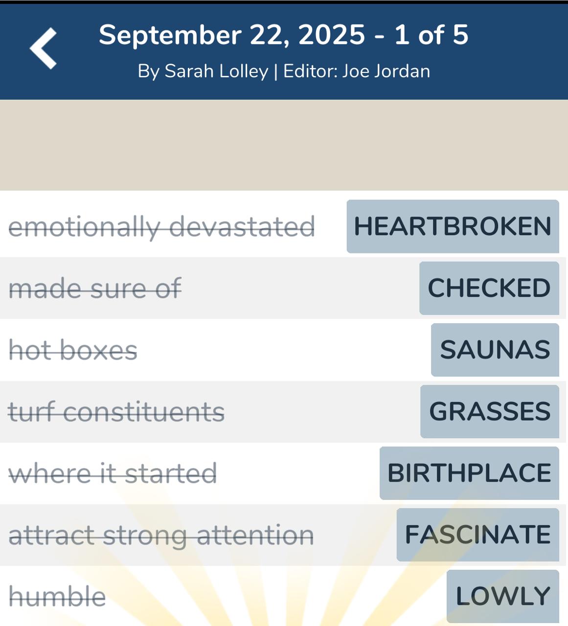 7 Little Words September 22 2025 1
