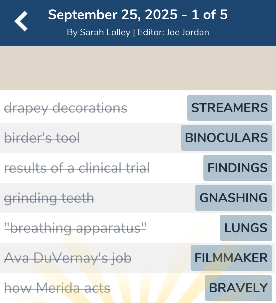 7 Little Words September 25 2025 1