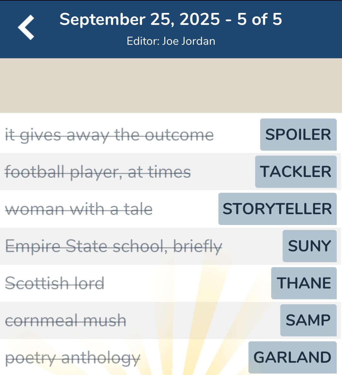 7 Little Words September 25 2025 5