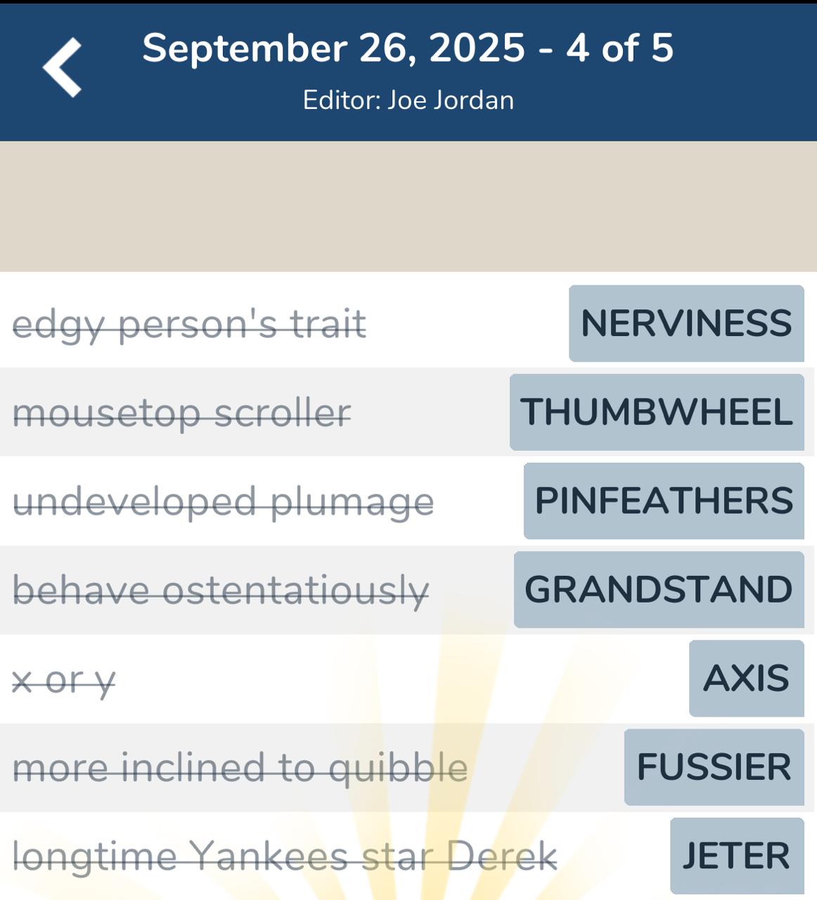 7 Little Words September 26 2025 4