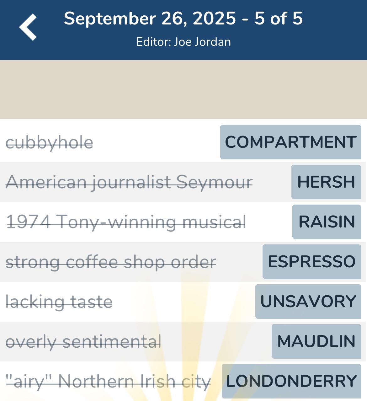 7 Little Words September 26 2025 5