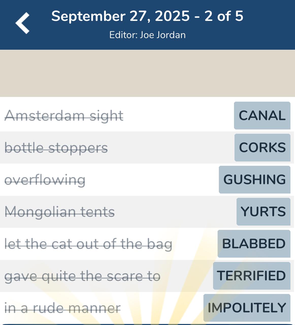 7 Little Words September 27 2025 2