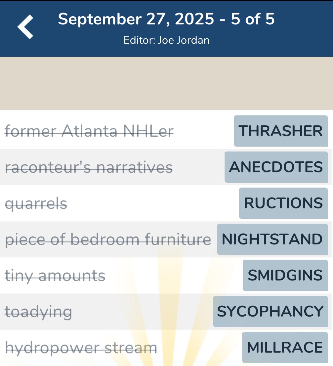 7 Little Words September 27 2025 5