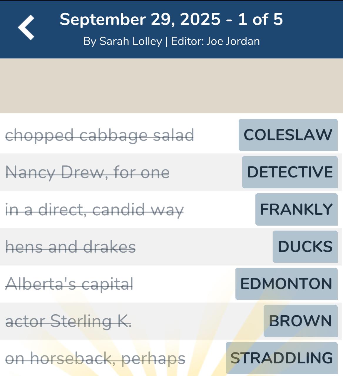 7 Little Words September 29 2025 1