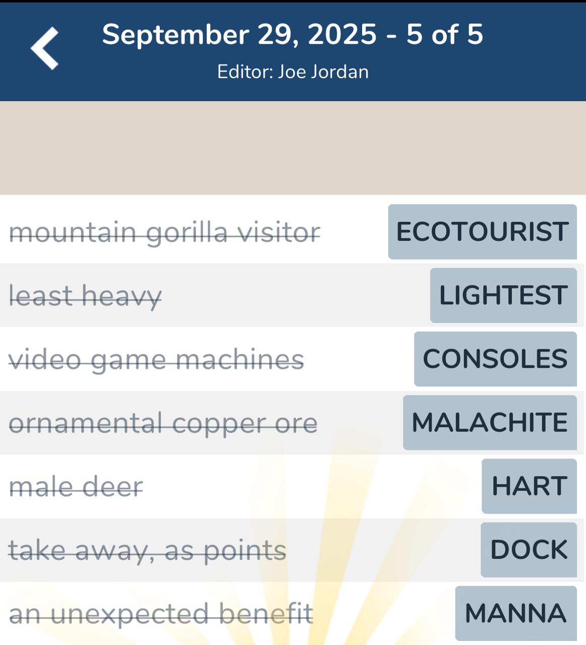 7 Little Words September 29 2025 5