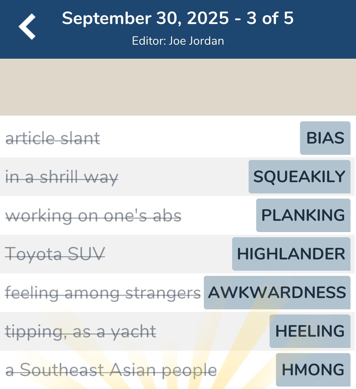 7 Little Words September 30 2025 3