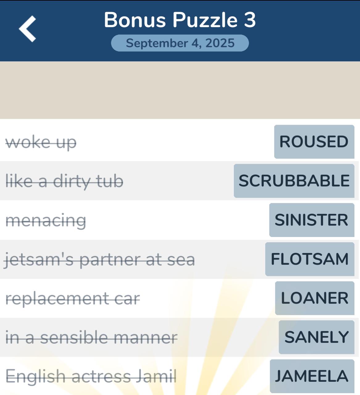 7 Little Words September 4 2025 3